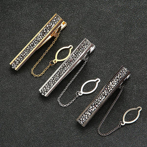 Copper Tie Clips With Drill Babysbreath Mens Clothes Souvenirs Wedding Guests