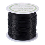 Copper Beading Wire, Black Plated, 24 Gauge, 0.5mm, 75.45 Feet