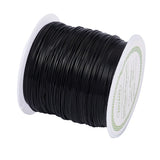 Copper Beading Wire, Black Plated, 24 Gauge, 0.5mm, 75.45 Feet