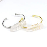 Copper Wire Wrap Crystal Bracelet Open Cuff Bangle