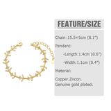 Copper Zircon Angel Wings Bracelets for Women Plated Heart Butterfly