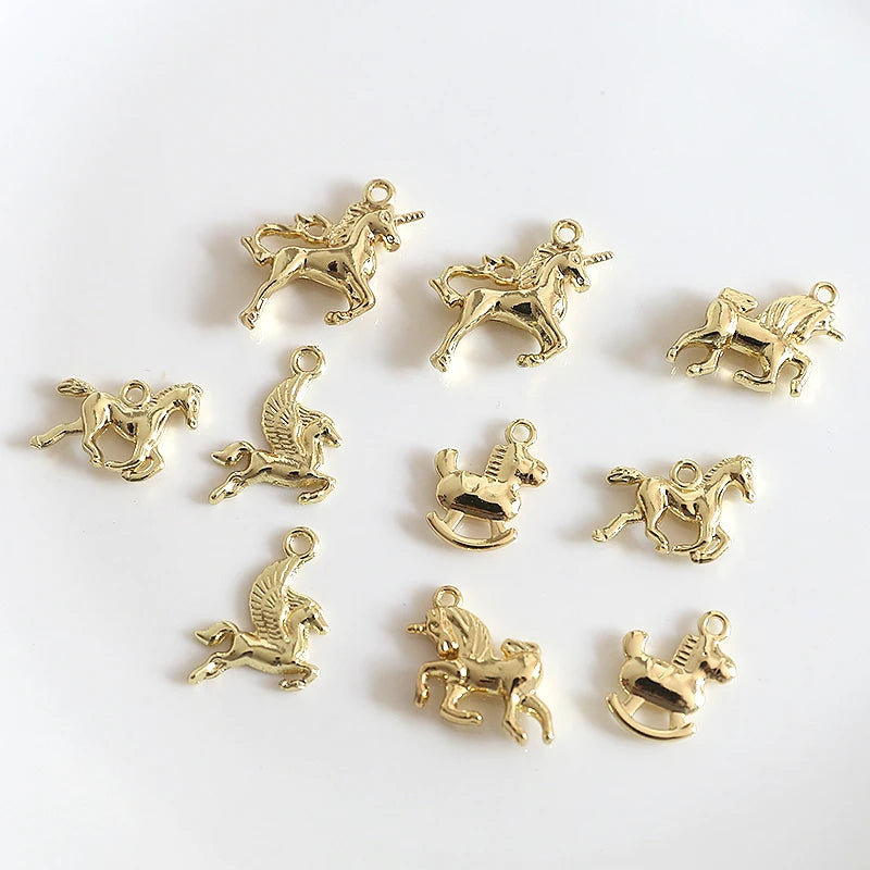 Copper-Clad Unicorn Pendant for DIY Jewelry Making