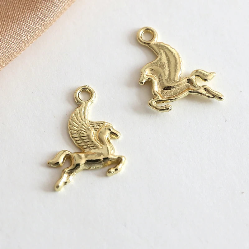 Copper-Clad Unicorn Pendant for DIY Jewelry Making
