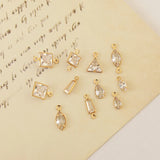 Copper-Clad Zircon Pendant DIY Jewelry Material