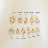 Copper-Clad Zircon Pendant DIY Jewelry Material
