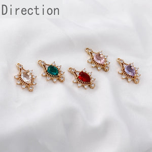 Zircon Diamond Antique Pendant Earrings DIY Materials