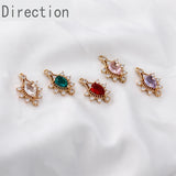 Zircon Diamond Antique Pendant Earrings DIY Materials