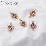 Zircon Diamond Antique Pendant Earrings DIY Materials