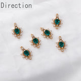 Zircon Diamond Antique Pendant Earrings DIY Materials