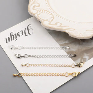 Copper Gold-Plated 14K Bracelet Necklace Lobster Buckle Set DIY Accessories