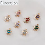 Gold-Plated Zircon Universe Planet Pendant DIY Accessory