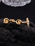 Women's Copper Line Braided Cufflinks French Shirt