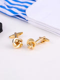Women's Copper Line Braided Cufflinks French Shirt
