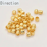 Copper-Plated 14K Beads DIY Bracelet Necklace Earrings