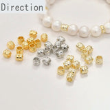Copper-Plated 14K Beads DIY Bracelet Necklace Earrings