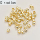 Copper-Plated 14K Beads DIY Bracelet Necklace Earrings