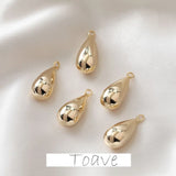 Gold-coated Drop Pendant DIY Earrings Necklace Material