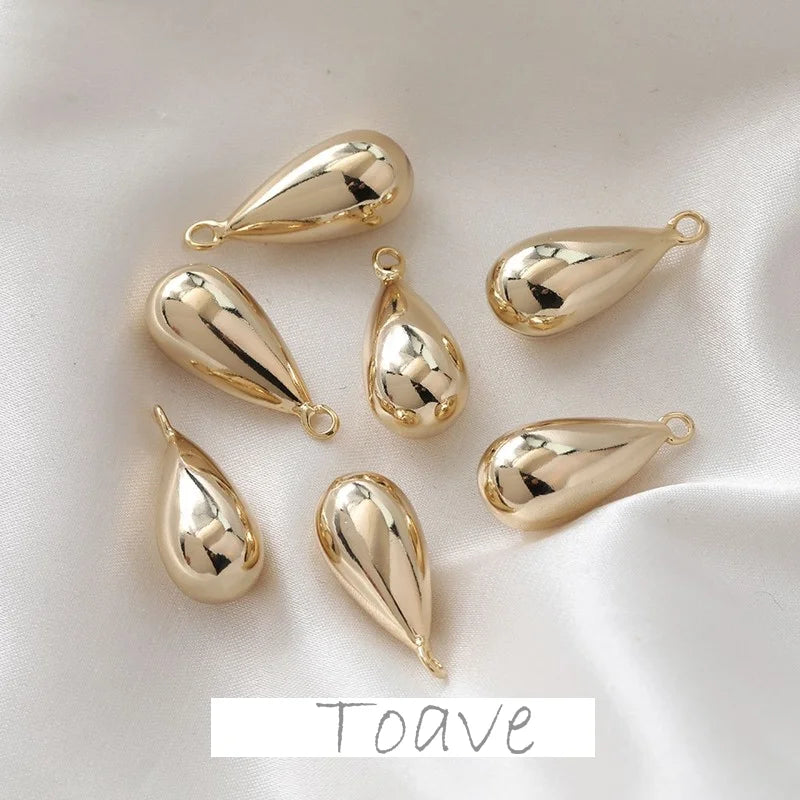 Gold-coated Drop Pendant DIY Earrings Necklace Material