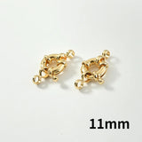 Gold-Plated Round Sailor Clasp DIY Pearl Necklace Bracelet End Clasp