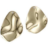 Copper Plated 14K Irregular Water Pendant for DIY Earrings