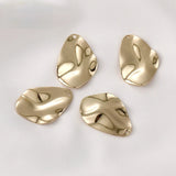 Copper Plated 14K Irregular Water Pendant for DIY Earrings