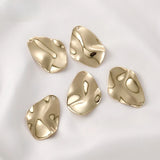 Copper Plated 14K Irregular Water Pendant for DIY Earrings