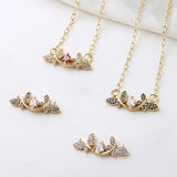 Copper Plated Butterfly Necklace Pendant DIY Hand Accessories Material