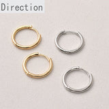 14k Gold-Clad Round Earrings DIY Jewelry Accessories