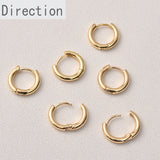14k Gold-Clad Round Earrings DIY Jewelry Accessories