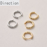 14k Gold-Clad Round Earrings DIY Jewelry Accessories