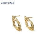 Copper-Plated 14k Horse's Eye Earrings DIY Jewelry Materials