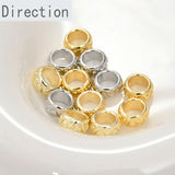 14k Copper Plated Wave Spacer Bead for Bracelet Necklace DIY