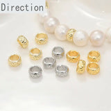14k Copper Plated Wave Spacer Bead for Bracelet Necklace DIY