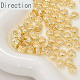 14k Copper Plated Wave Spacer Bead for Bracelet Necklace DIY