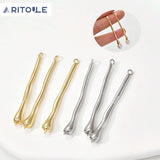 Copper-Plated 14K Color-Retaining Strip Drop Earrings