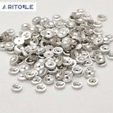 Copper Plated 14K Double-Sided Concave Lace Spacer Wheel Beads