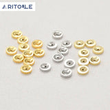 Copper Plated 14K Double-Sided Concave Lace Spacer Wheel Beads