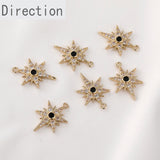 Copper-Plated Gold-Plated Zircon Pendant DIY Set