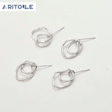 Copper-Plated 14k Double-Ring Earrings - DIY Earring Accessories