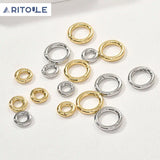 14k Copper Plated Round Pendant Clasp DIY Jewelry Material