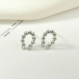 Copper Plated 14k Beanie Earrings Silver Needle DIY Jewelry