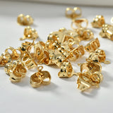 18K Real Yellow Copper-Plated Earplugs with Drape Maintenance