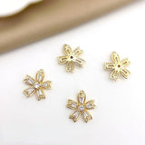 Copper Plated 18K Zircon Cherry DIY Necklace Hair Material