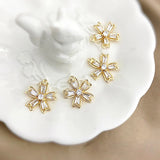 Copper Plated 18K Zircon Cherry DIY Necklace Hair Material