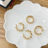 Copper-plated 18K Gold Open Ring Hip-hop Punk Wild Wind Jewelry