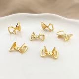 18K Copper-Plated Double-Hole DIY Bow Accessories