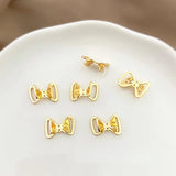 18K Copper-Plated Double-Hole DIY Bow Accessories