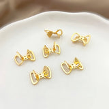 18K Copper-Plated Double-Hole DIY Bow Accessories