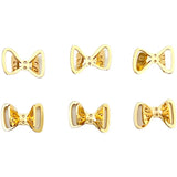 18K Copper-Plated Double-Hole DIY Bow Accessories