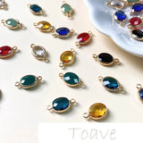 Copper-Plated 18K Glass DIY Earrings Necklace Bracelet Material
